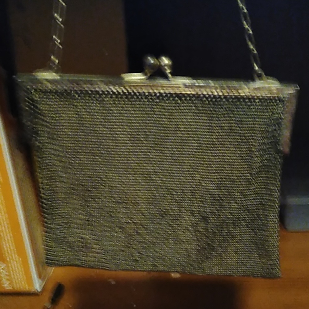 German silver mesh purse